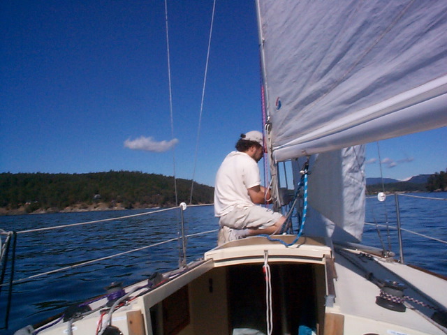 sailing raoul on deck